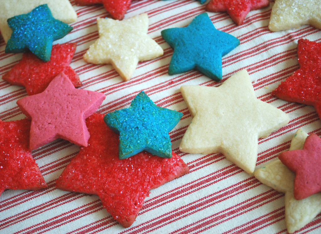 Gluten-Free Red, White and Blue Sugar Cookie Stars