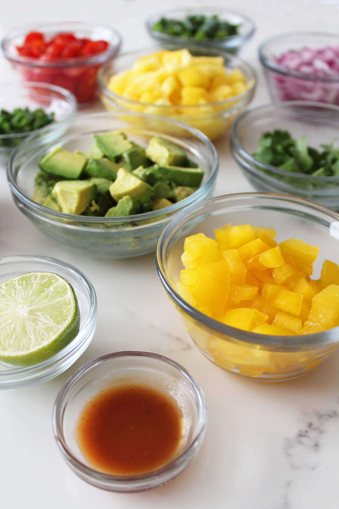 Ingredients for Mood-Boosting Mango Salsa Recipe